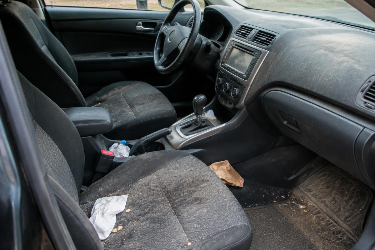 Interior Cleaning — before